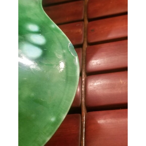 Vintage Midcentury Communal Ashtray Green & Turquoise Blue 10"x10"x3.5" - Picture 4 of 5